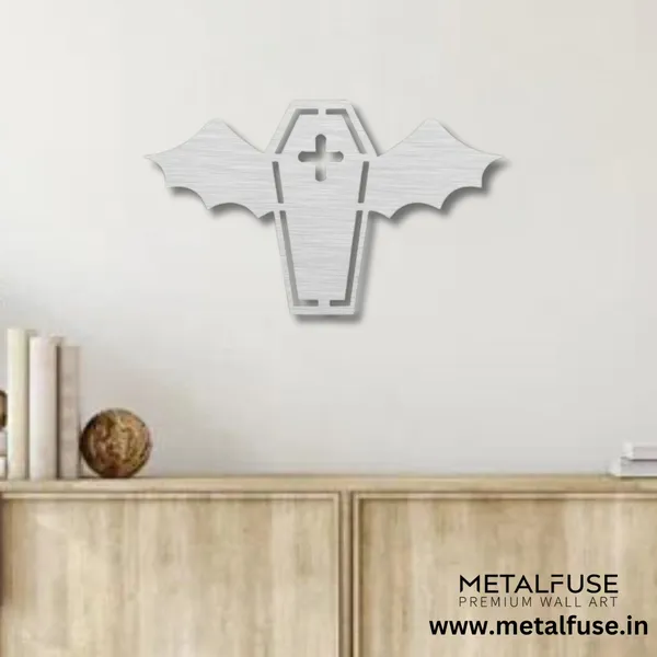 Metal_Wall_Art_for_Home_Decoration__|_Vampire_Coffin__|_Silver