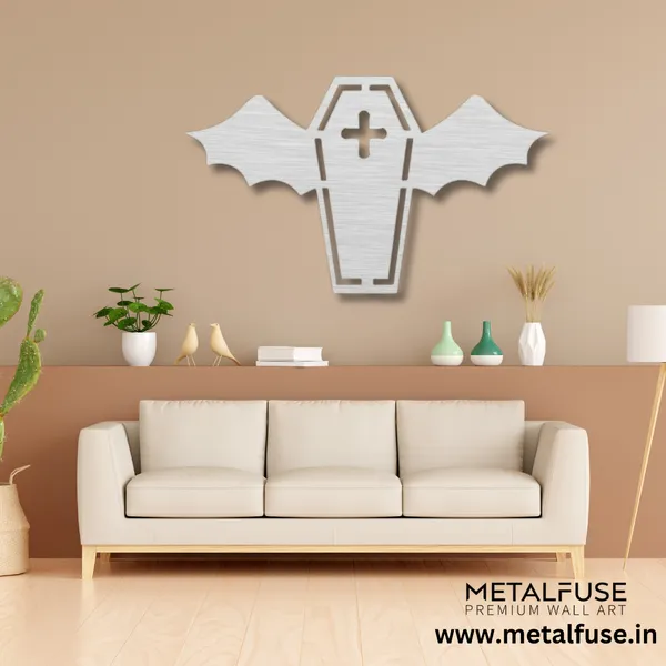 Metal_Wall_Art_for_Home_Decoration__|_Vampire_Coffin__|_Silver