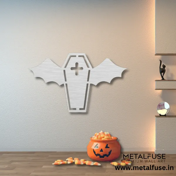 Metal_Wall_Art_for_Home_Decoration__|_Vampire_Coffin__|_Silver