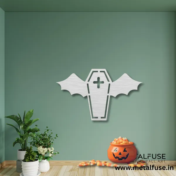 Metal_Wall_Art_for_Home_Decoration__|_Vampire_Coffin__|_Silver