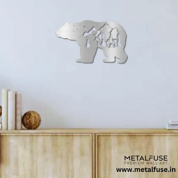 Metal_Wall_Art_for_Home_Decoration__|_Big_Bear__|_Silver