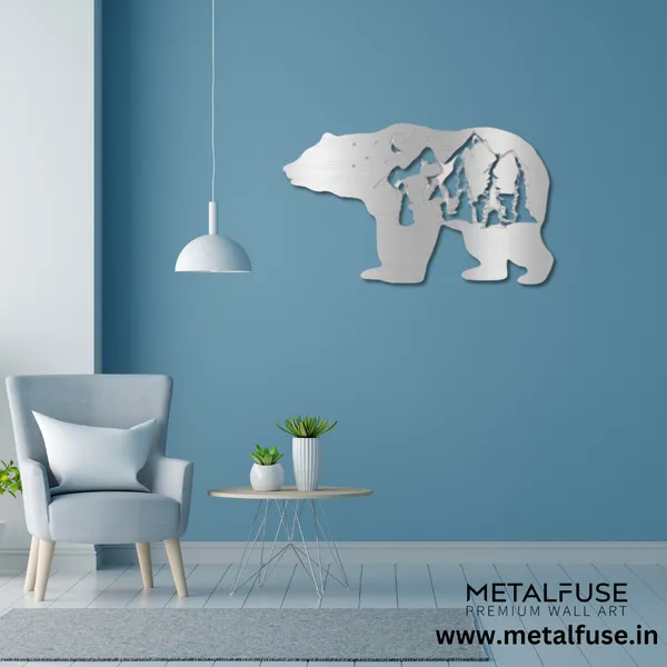 Metal_Wall_Art_for_Home_Decoration__|_Big_Bear__|_Silver