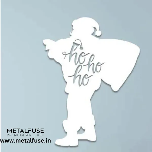 Metal_Wall_Art_for_Home_Decoration__|_Ho_Ho_Ho_Santa_Claus__|_White
