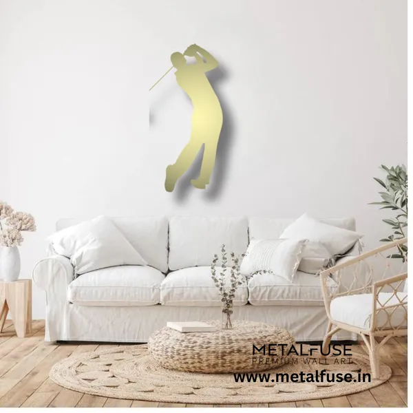 Metal_Wall_Art_for_Home_Decoration__|_Golf_Swing__|_Gold