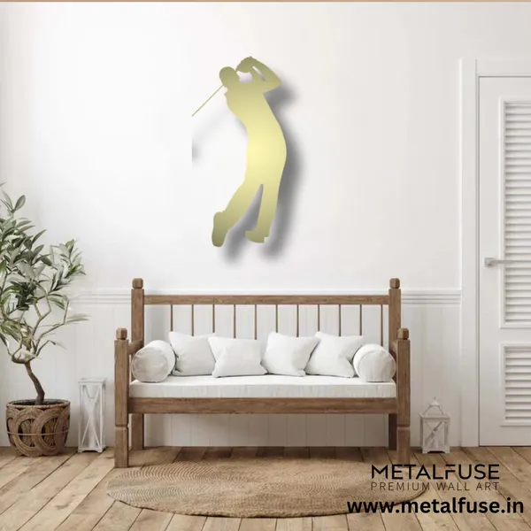 Metal_Wall_Art_for_Home_Decoration__|_Golf_Swing__|_Gold