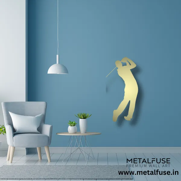 Metal_Wall_Art_for_Home_Decoration__|_Golf_Swing__|_Gold
