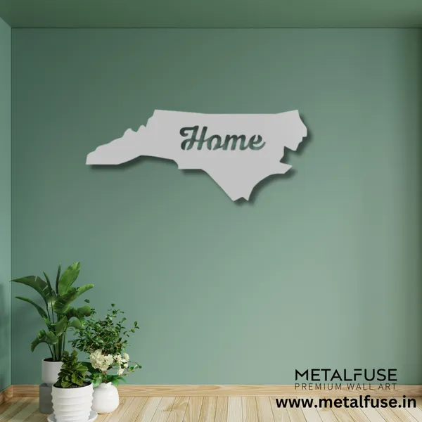 Metal_Wall_Art_for_Home_Decoration__|_North_Carolina_Home__|_Silver