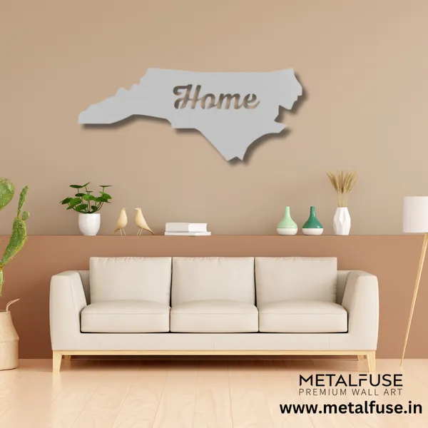 Metal_Wall_Art_for_Home_Decoration__|_North_Carolina_Home__|_Silver