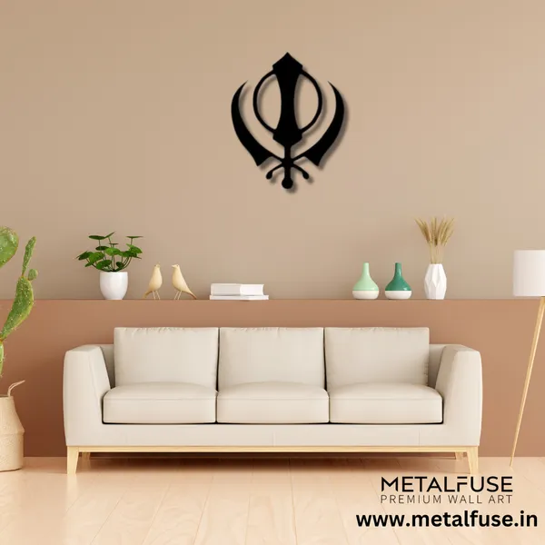 Metal_Wall_Art_for_Home_Decoration__|_Khanda_Sahib__|_Black
