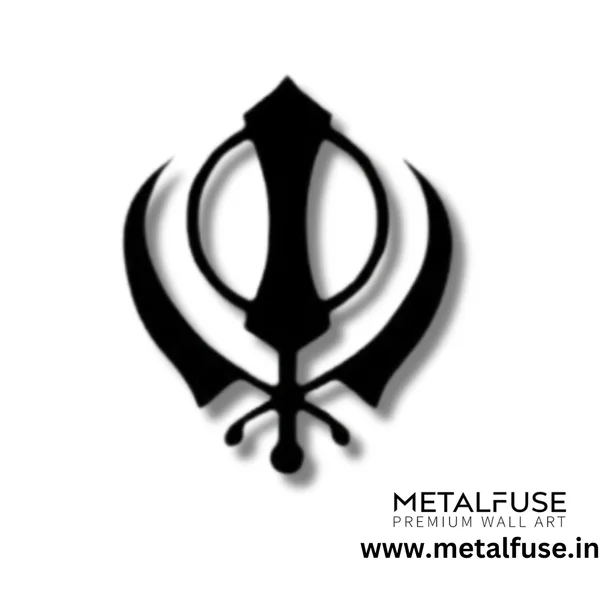 Metal_Wall_Art_for_Home_Decoration__|_Khanda_Sahib__|_Black