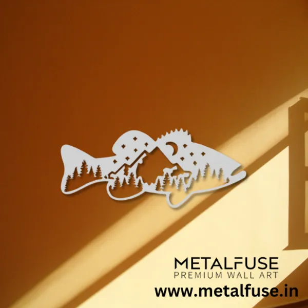 Metal_Wall_Art_for_Home_Decoration__|_Bass_Fish_Design__|_White
