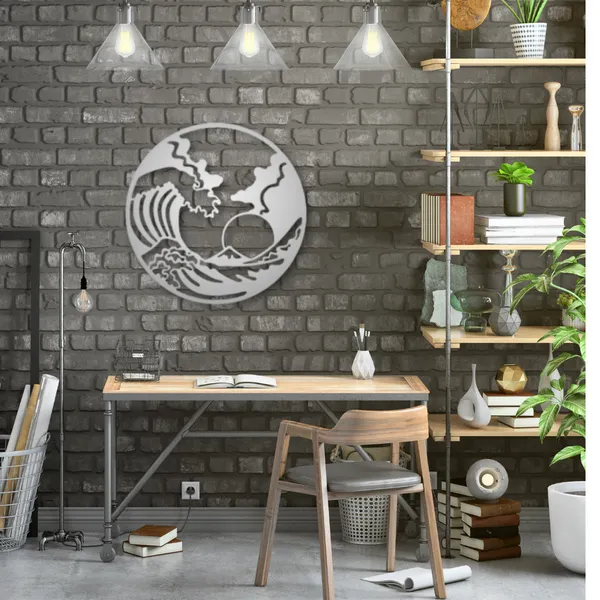 Metal_Wall_Art_for_Home_Decoration__|_The_Great_Wave__|_Silver