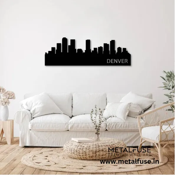 Metal_Wall_Art_for_Home_Decoration__|_Denver_Skyline__|_Black