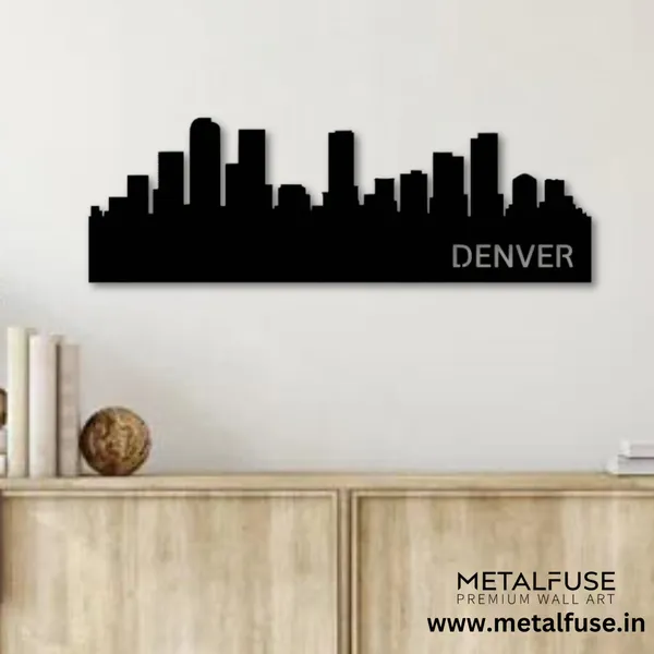 Metal_Wall_Art_for_Home_Decoration__|_Denver_Skyline__|_Black