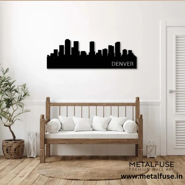 Metal_Wall_Art_for_Home_Decoration__|_Denver_Skyline__|_Black