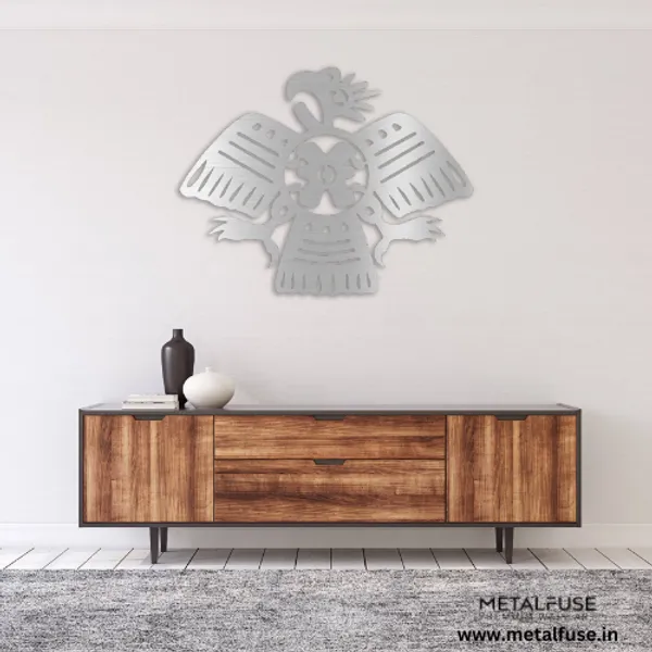 Metal_Wall_Art_for_Home_Decoration__|_Aztec_Bird__|_Silver
