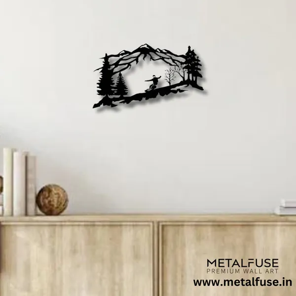 Metal_Wall_Art_for_Home_Decoration__|_Mountain_Snowboarder__|_Black