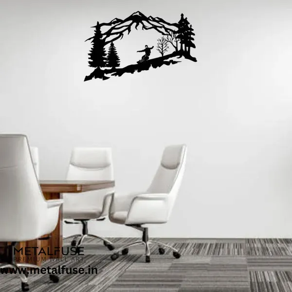Metal_Wall_Art_for_Home_Decoration__|_Mountain_Snowboarder__|_Black