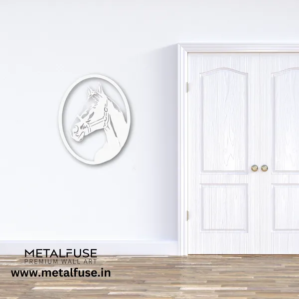 Metal_Wall_Art_for_Home_Decoration__|_Horse__|_White