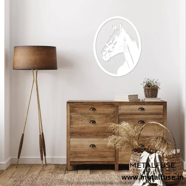 Metal_Wall_Art_for_Home_Decoration__|_Horse__|_White