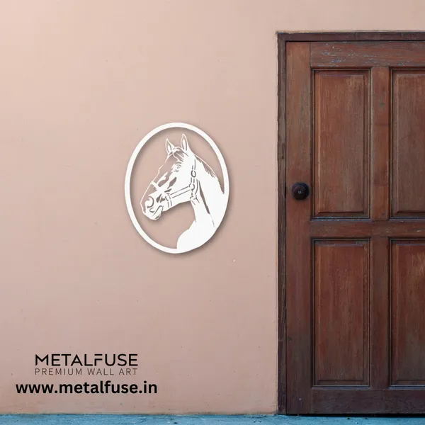 Metal_Wall_Art_for_Home_Decoration__|_Horse__|_White