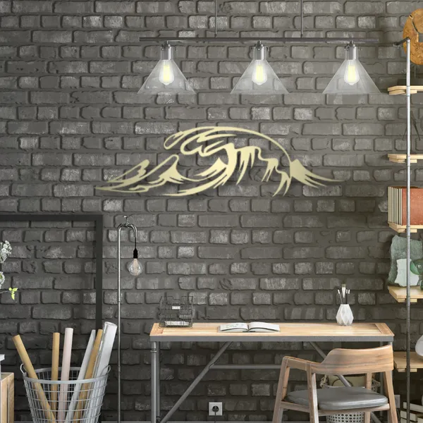 Metal_Wall_Art_for_Home_Decoration__|_Waves__|_Gold