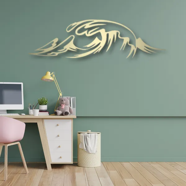 Metal_Wall_Art_for_Home_Decoration__|_Waves__|_Gold