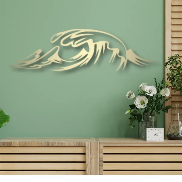 Metal_Wall_Art_for_Home_Decoration__|_Waves__|_Gold
