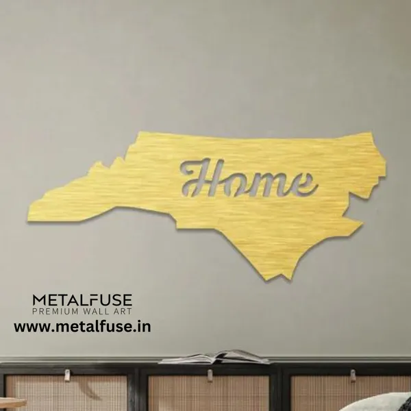 Metal_Wall_Art_for_Home_Decoration__|_North_Carolina_Home__|_Gold