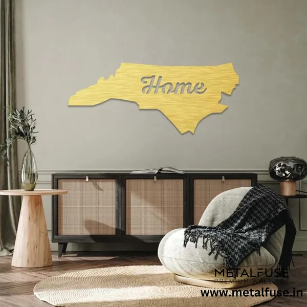 Metal_Wall_Art_for_Home_Decoration__|_North_Carolina_Home__|_Gold