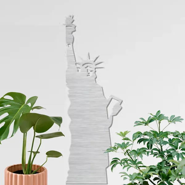Metal_Wall_Art_for_Home_Decoration__|_Statue_Of_Liberty__|_Silver