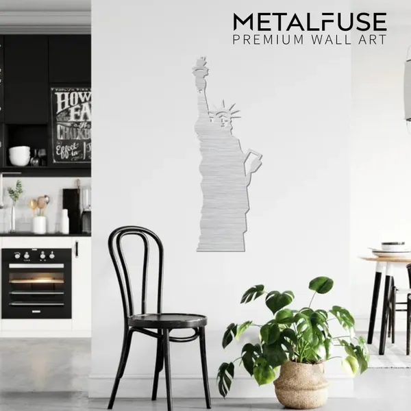 Metal_Wall_Art_for_Home_Decoration__|_Statue_Of_Liberty__|_Silver