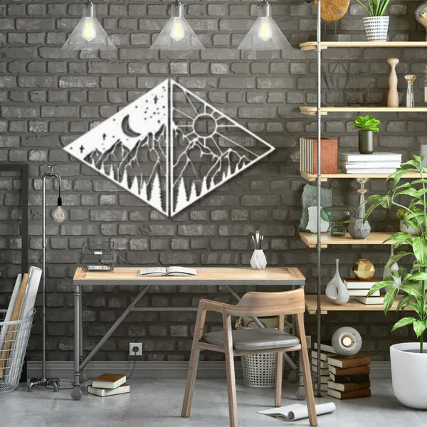 Metal_Wall_Art_for_Home_Decoration__|_Day_&_Night_Mountains__|_White