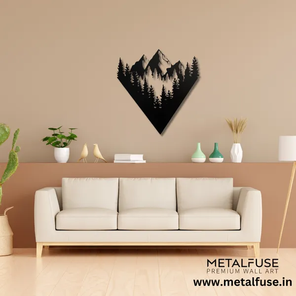 Metal_Wall_Art_for_Home_Decoration__|_Mountain_View__|_Black