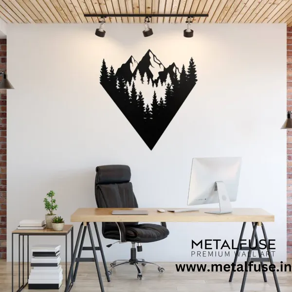 Metal_Wall_Art_for_Home_Decoration__|_Mountain_View__|_Black