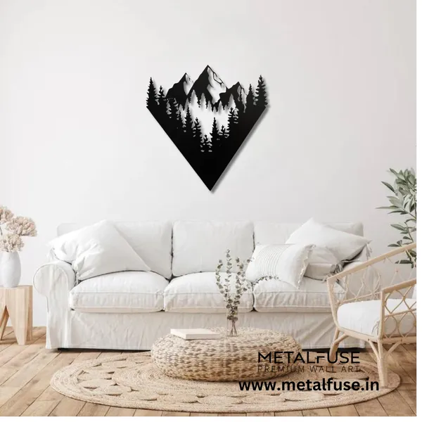 Metal_Wall_Art_for_Home_Decoration__|_Mountain_View__|_Black