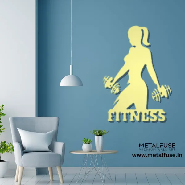 Metal_Wall_Art_for_Home_Decoration__|_Dumbbell-__|_Gold