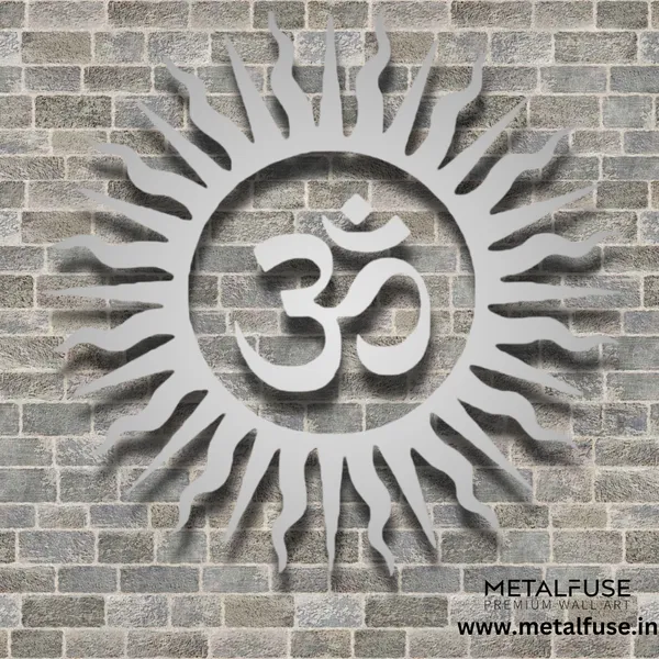 Metal_Wall_Art_for_Home_Decoration__|_Om_Vibrant__|_Silver