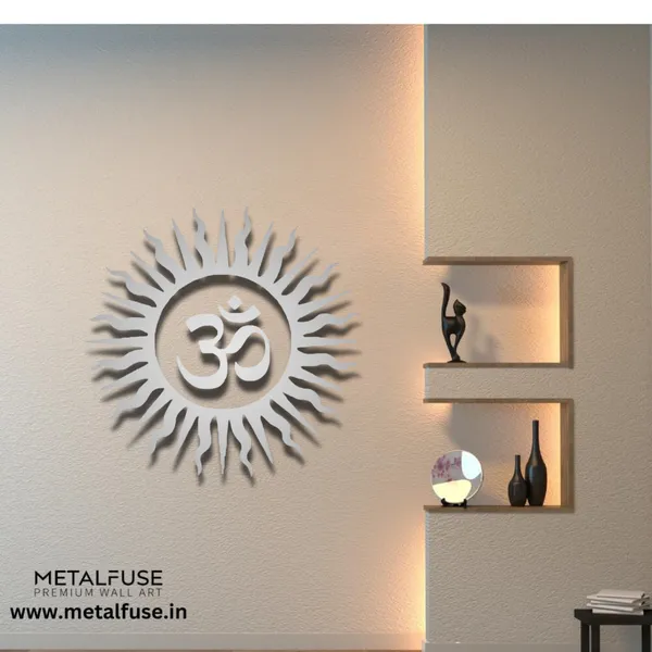Metal_Wall_Art_for_Home_Decoration__|_Om_Vibrant__|_Silver