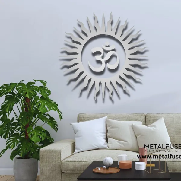 Metal_Wall_Art_for_Home_Decoration__|_Om_Vibrant__|_Silver