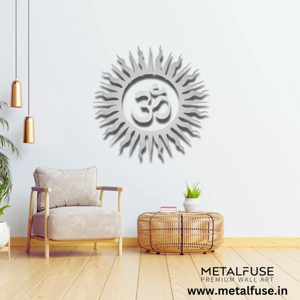 Metal_Wall_Art_for_Home_Decoration__|_Om_Vibrant__|_Silver