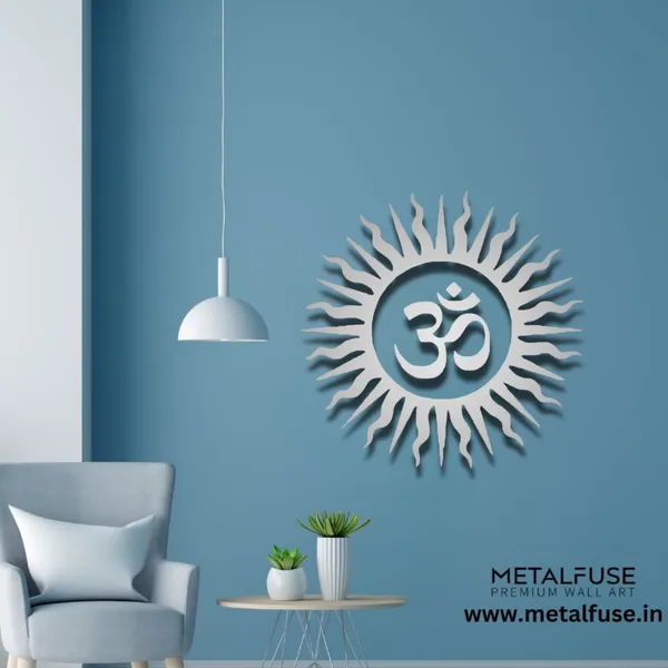 Metal_Wall_Art_for_Home_Decoration__|_Om_Vibrant__|_Silver