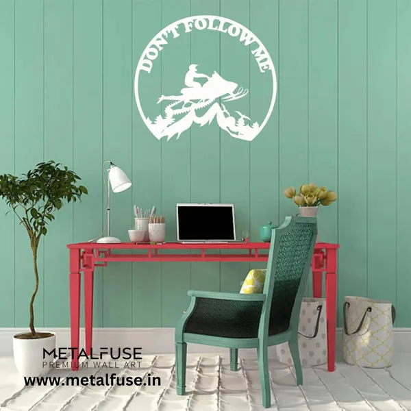 Metal_Wall_Art_for_Home_Decoration__|_Snowmobiler_Don't_Follow_Me__|_White