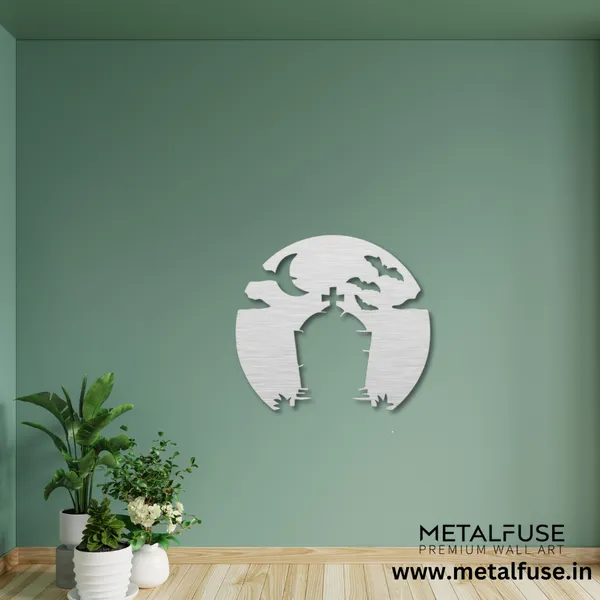 Metal_Wall_Art_for_Home_Decoration__|_Spooky_Tombstone__|_Silver