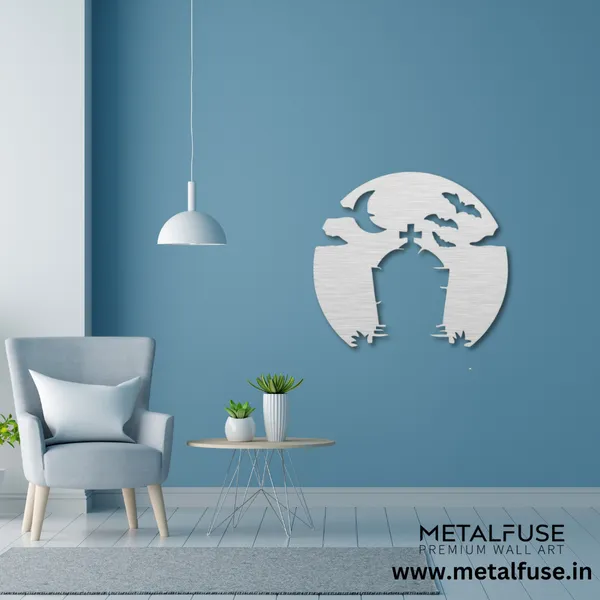 Metal_Wall_Art_for_Home_Decoration__|_Spooky_Tombstone__|_Silver