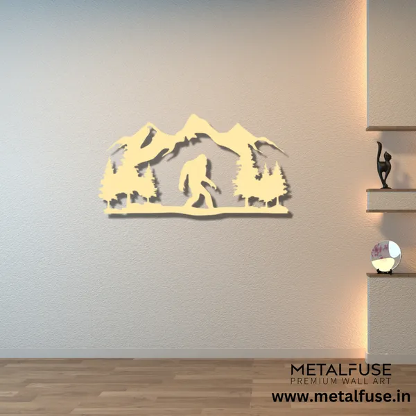 Metal_Wall_Art_for_Home_Decoration__|_Bigfoot__|_Gold