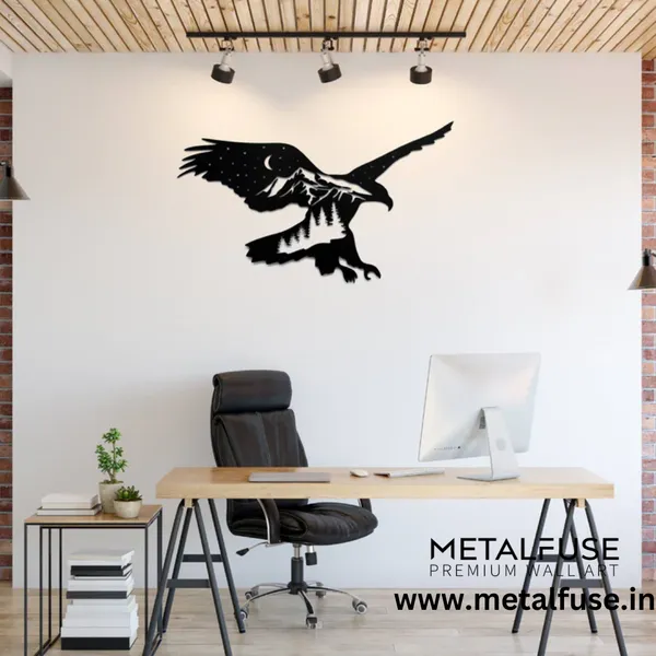 Metal_Wall_Art_for_Home_Decoration__|_Mountain_Eagle__|_Black