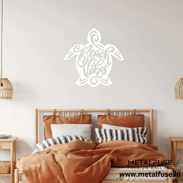 Metal_Wall_Art_for_Home_Decoration__|_Beach_Vibes_Turtle__|_White