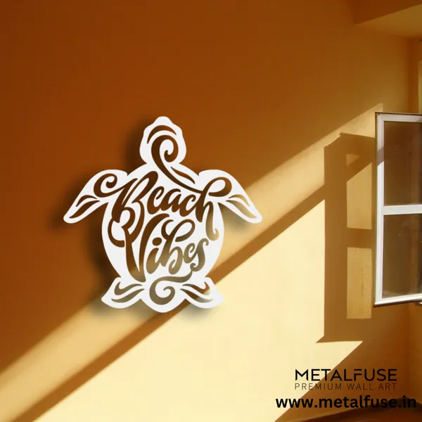 Metal_Wall_Art_for_Home_Decoration__|_Beach_Vibes_Turtle__|_White