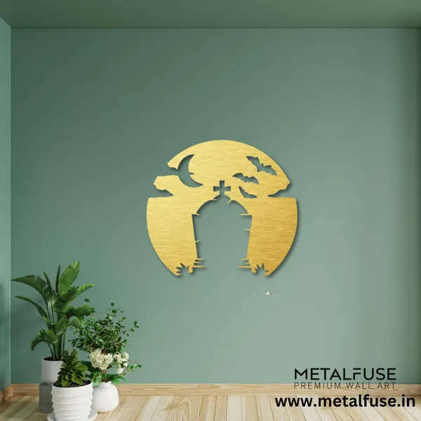 Metal_Wall_Art_for_Home_Decoration__|_Spooky_Tombstone__|_Gold